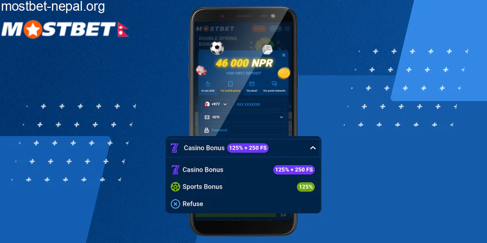 Select bonus using dropdown menu